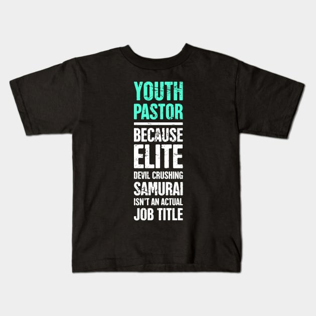 Funny Youth Pastor Definition Kids T-Shirt by MeatMan